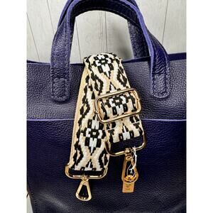 Black Tan Crossbody Purse Strap FAST SHIP Bag Strap Crossbody Guitar Strap